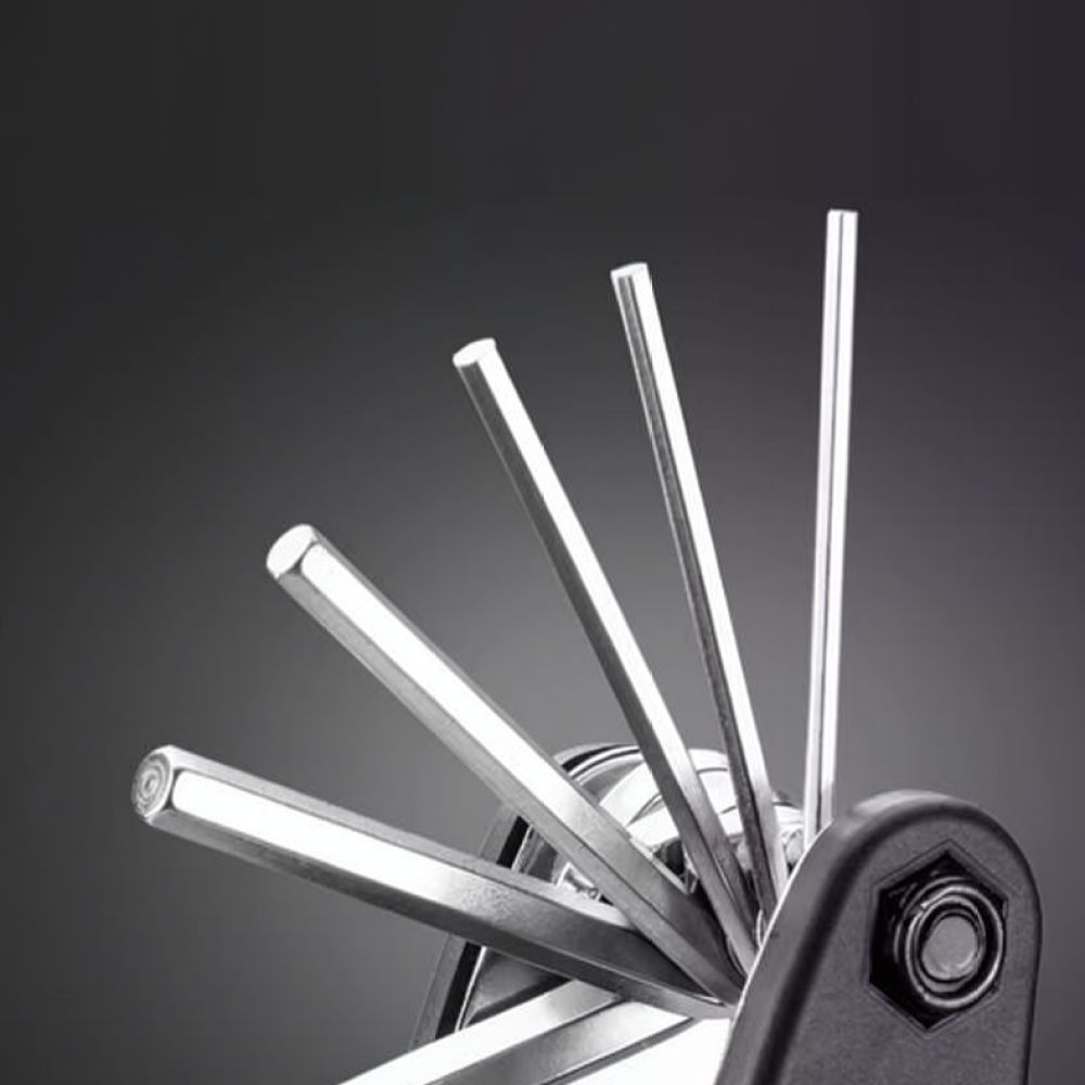 Cycling Gear And Equipment - Cycling Maintenance Multitool Folding Wrench Hex