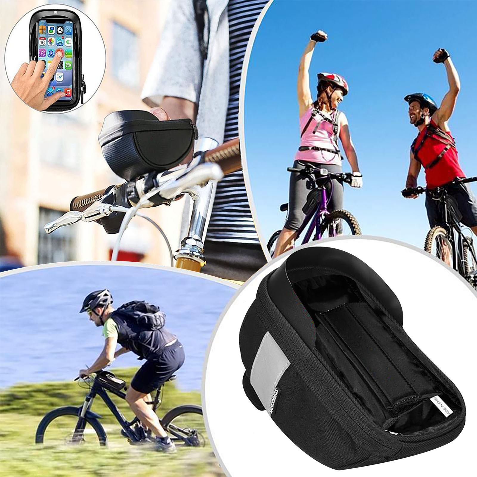 Waterproof Bicycle Phone Bag H - Cycling Gear Display 评论和价格