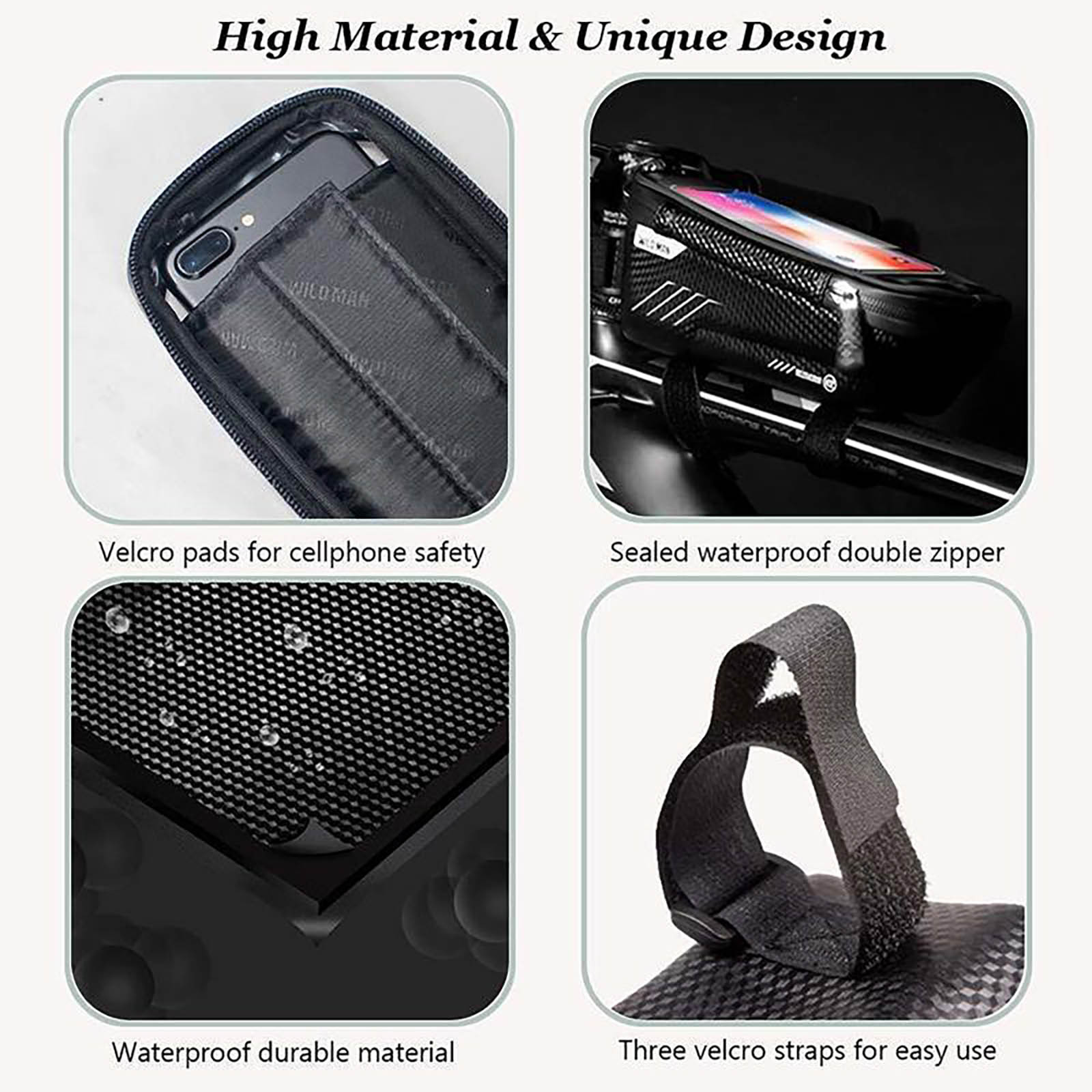 Waterproof Bicycle Phone Bag H - Cycling Gear Display 评论和价格