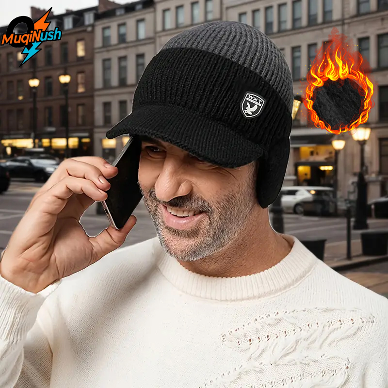 MuqiNush Winter Warm Beanie wi - Cycling Gear Cold Weather 评论和价格