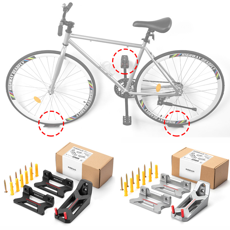 3Pcs Bicycle Rack Cycling Peda - Cycling Gear Wall Storage 评论和价格