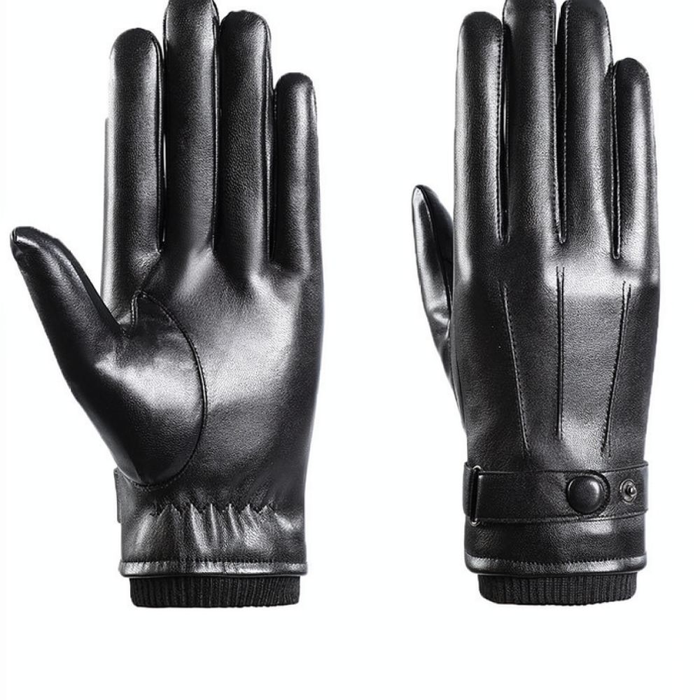 Thermal Leather Gloves Winter  - Cycling Gear Cold Weather 评论和价格
