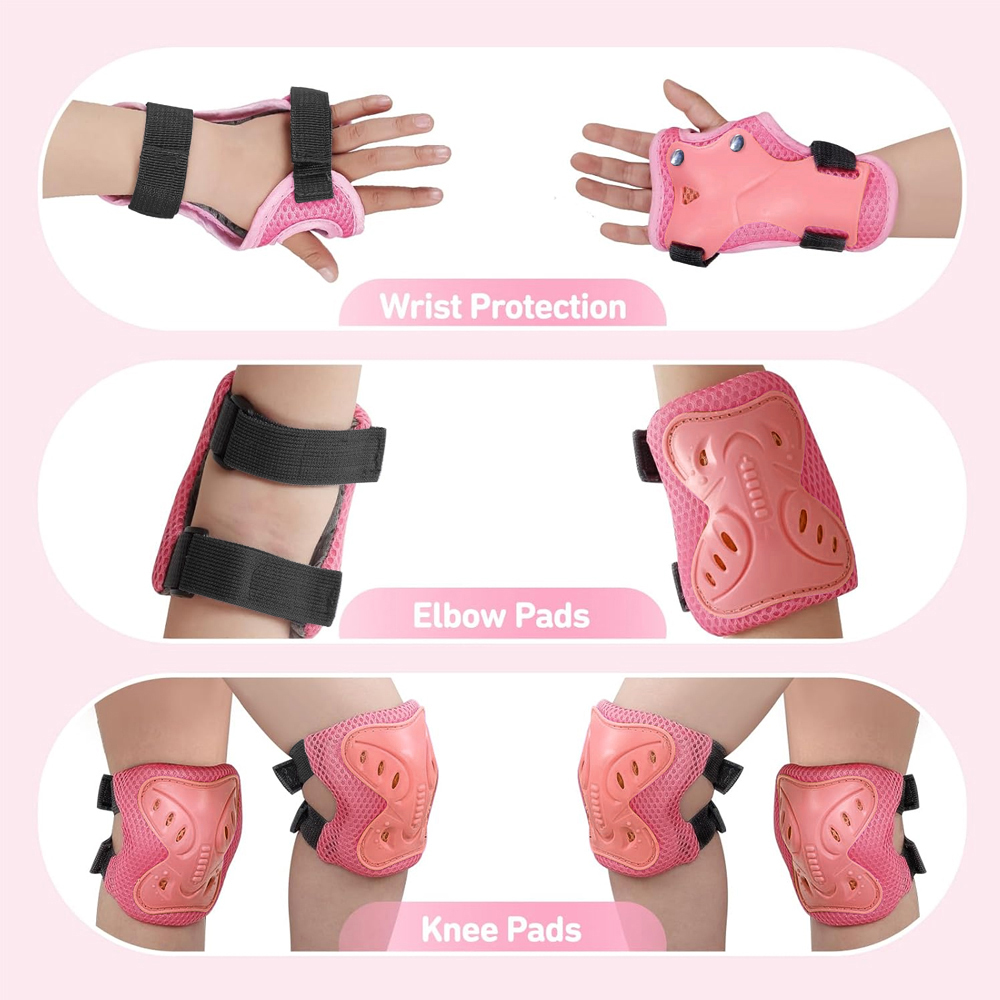 6Pcs Kids 3-10 Years Knee Pad  - Cycling Gear Of The Year 评论和价格