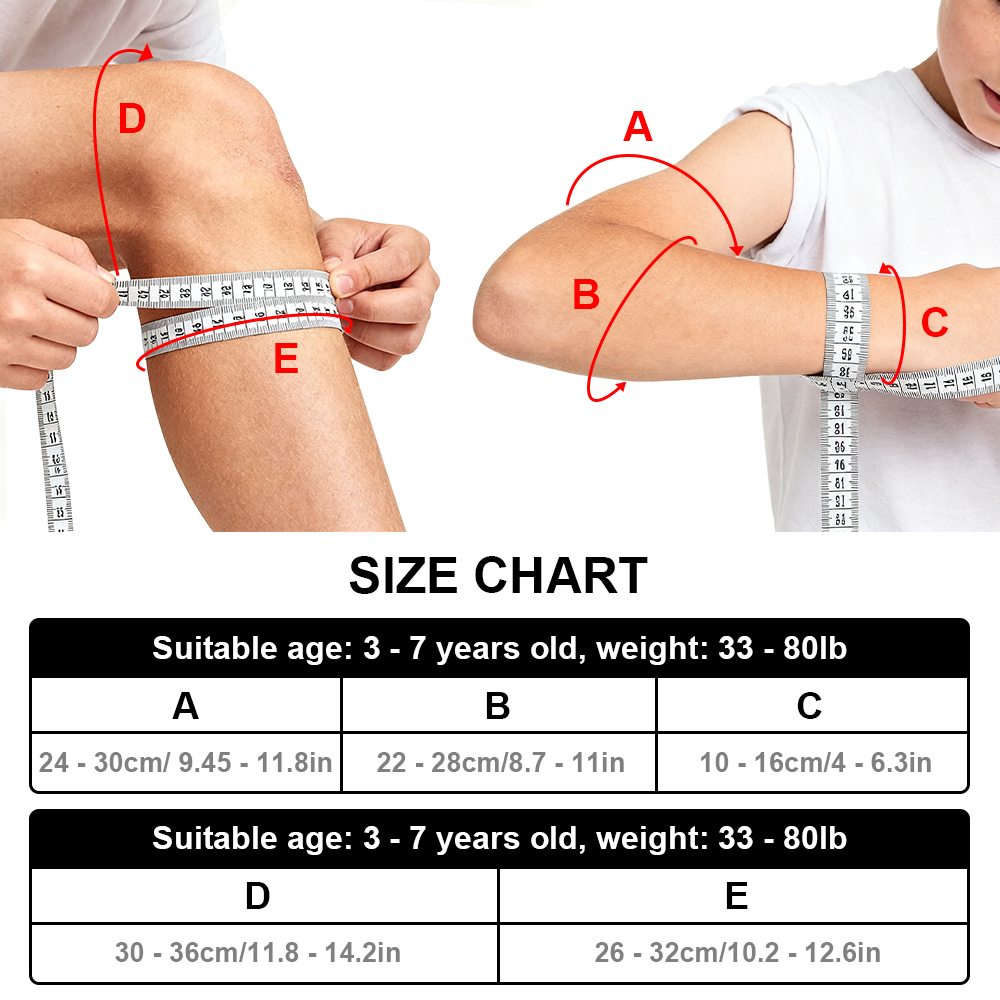 7Pcs/Set Kids Knee Pads and El - Cycling Safety Gear For Kids 评论和价格