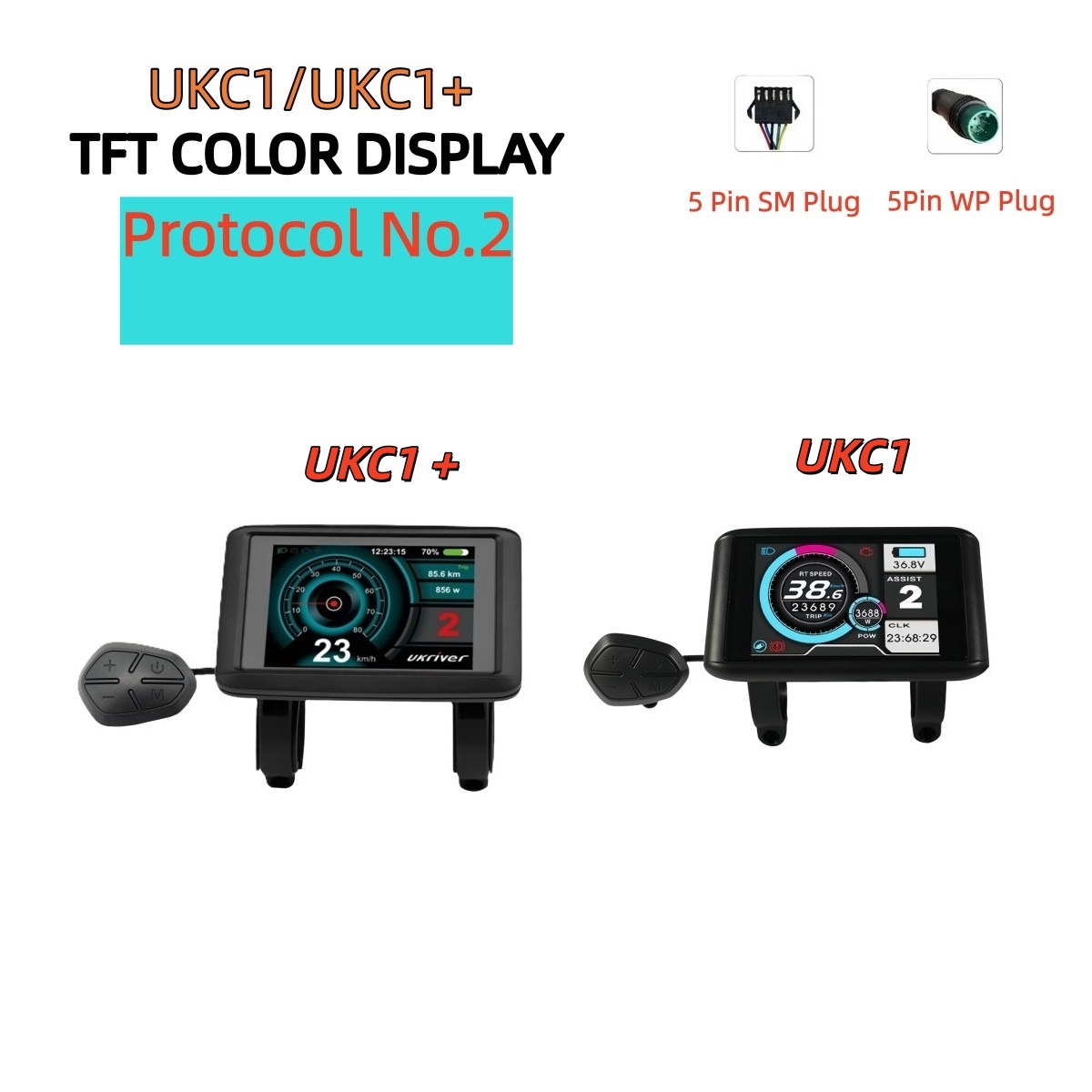 24V-72V UKC1/UKC1+ Colour Disp - Cycling Gear Display 评论和价格