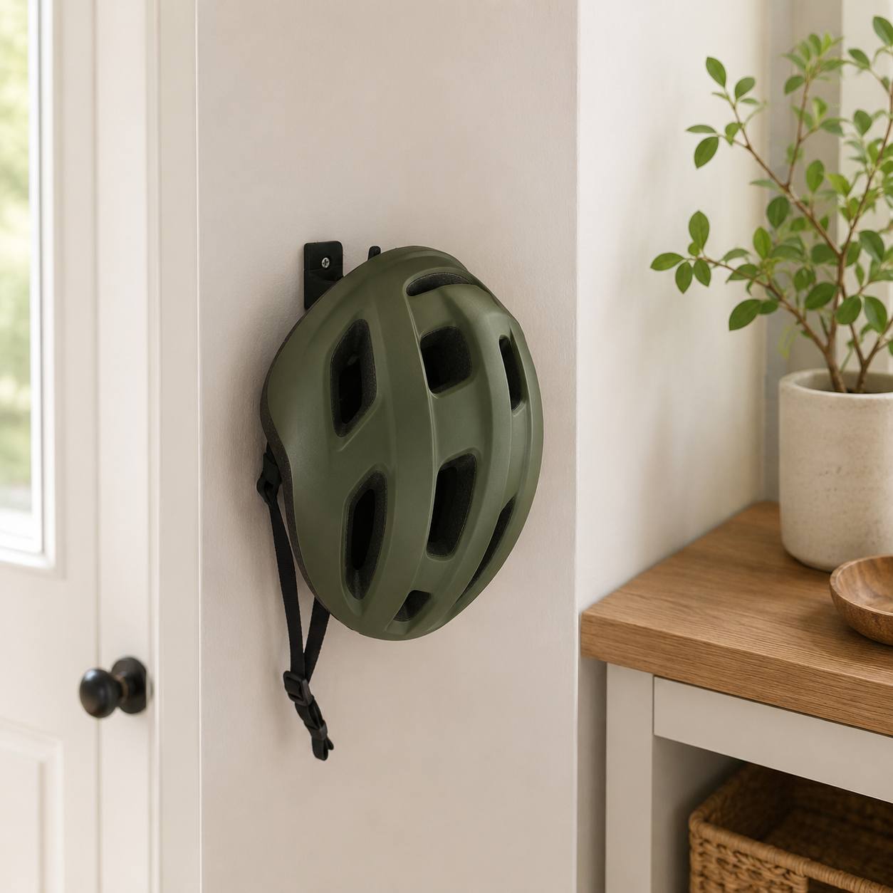 2Pcs Wall‑Mounted Bicycle Helm - Cycling Gear Wall Storage 评论和价格