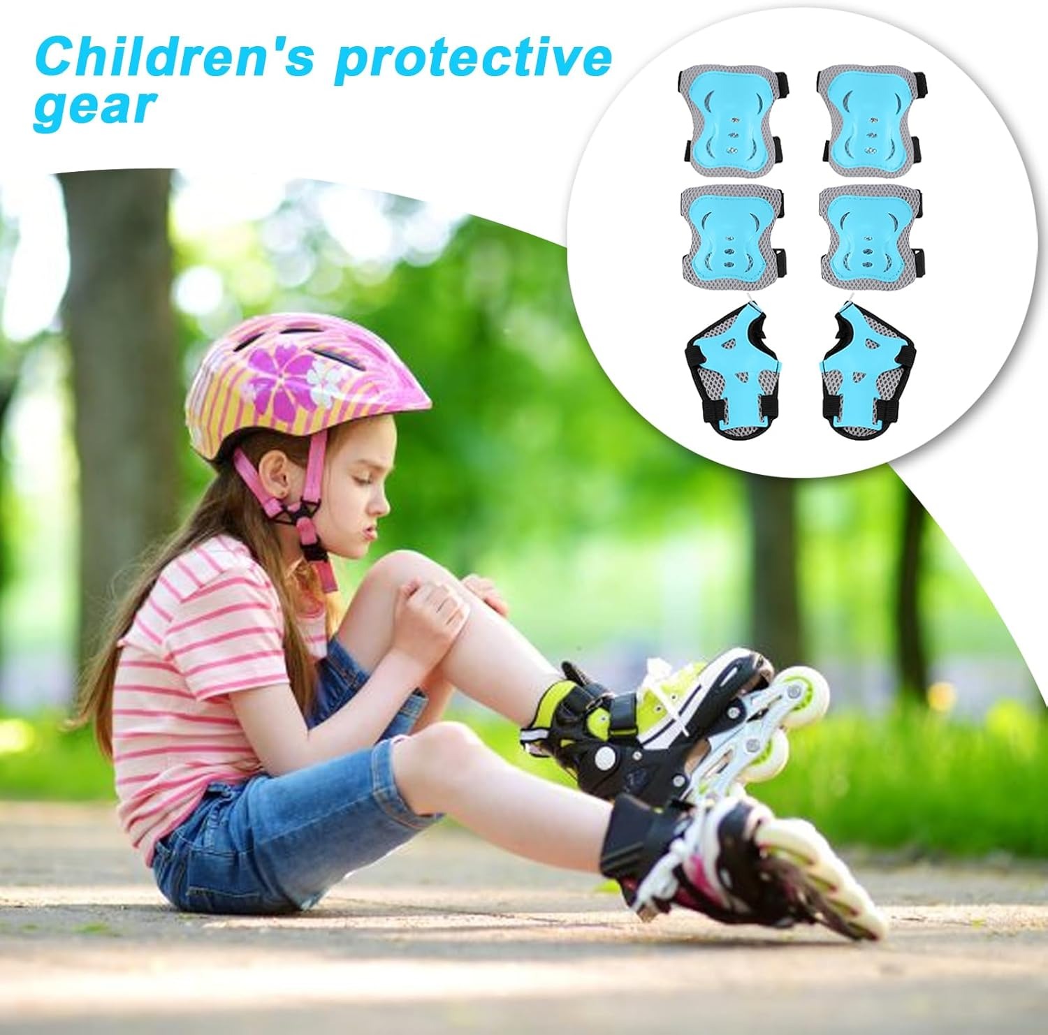Kids Knee Pads Elbow Pads Age  - Cycling Safety Gear For Kids 评论和价格