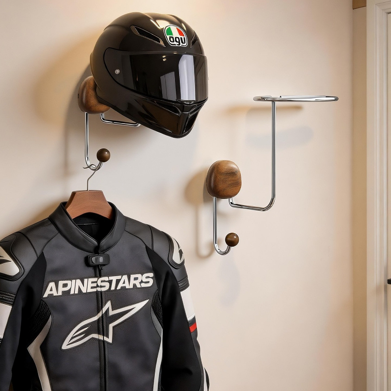 Wall Mount Helmet Storage Rack - Cycling Gear Display 评论和价格