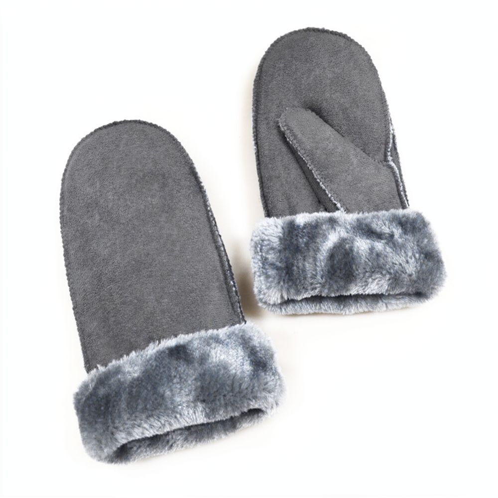 Winter Thickened Mittens Fur L - Cycling Gear Cold Weather 评论和价格